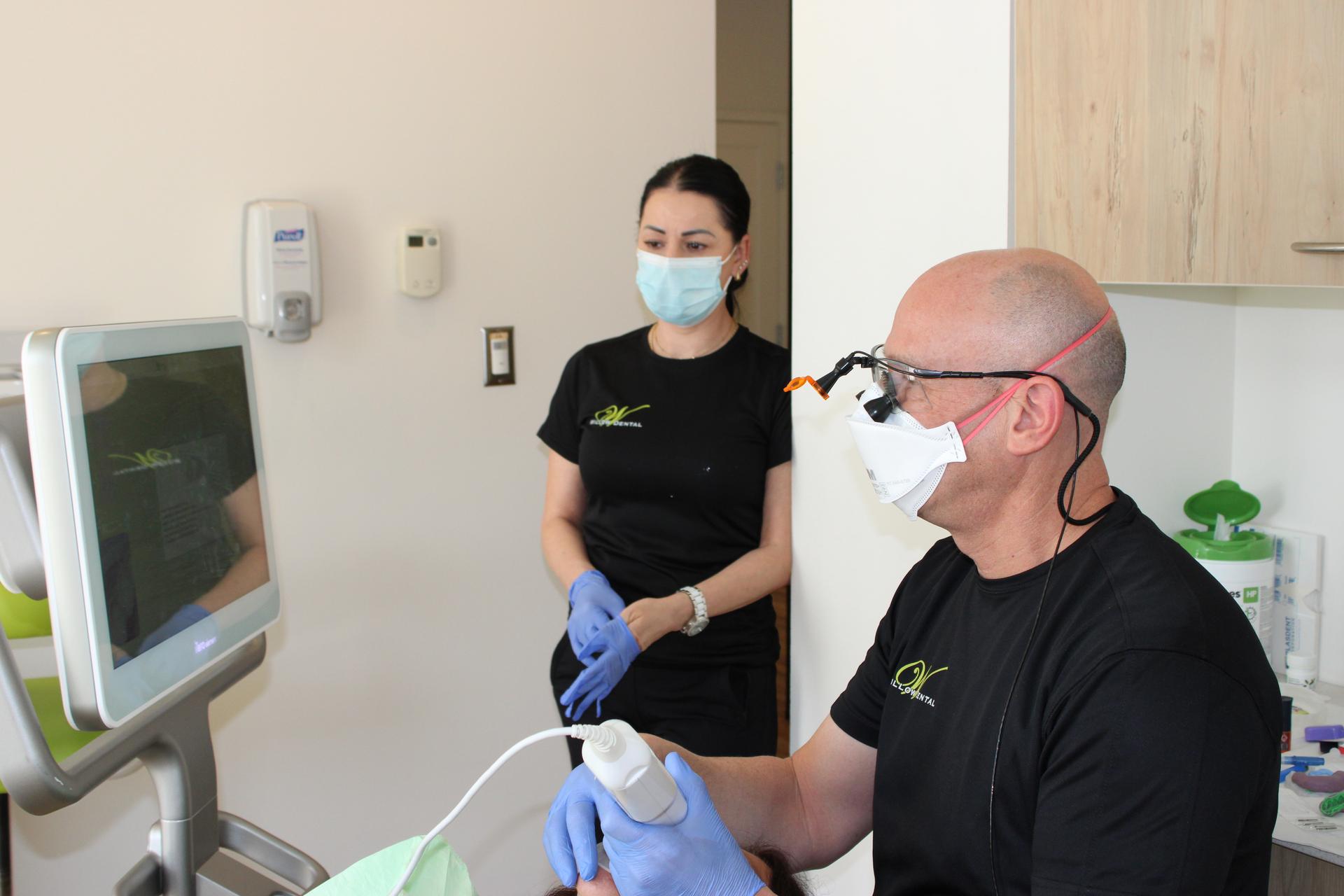 Sedation dentistry procedure at Willow Dental