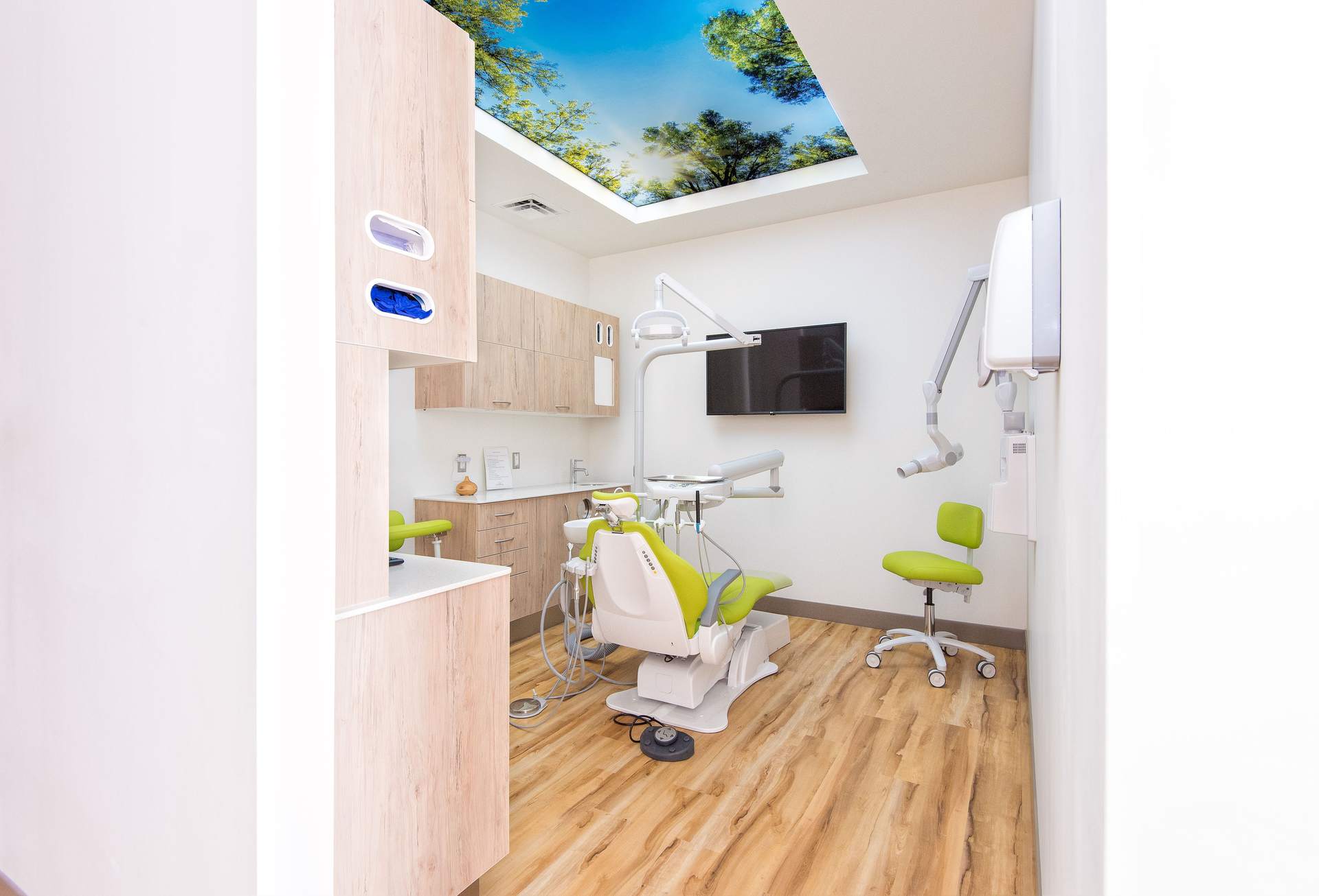 Patient in the chair for dental implants at Willow Dental